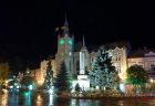 ночная Ратуша города Мукачево фото, foto, Mukachevo